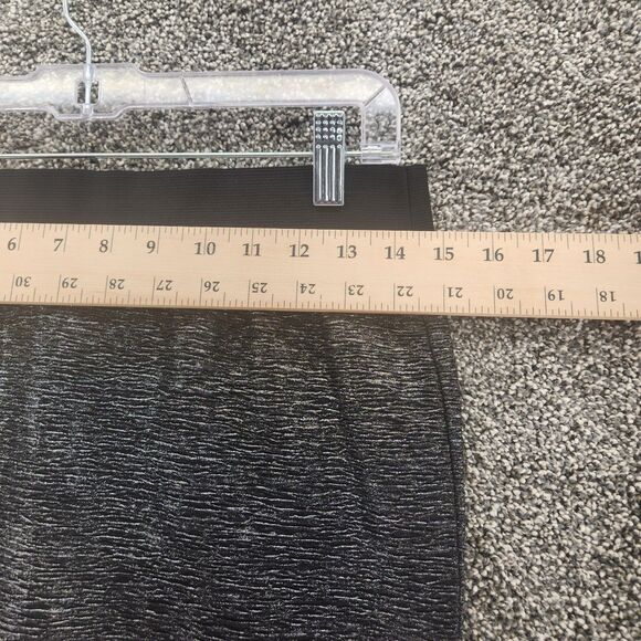 Stoosh Small Black Stretch Sparkle Midi Skirt - Picture 2 of 5